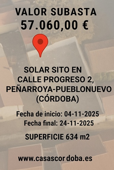 Subasta en Córdoba - Calle Progreso Peñarroya Córdoba